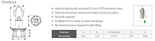 GRIPPLE AL1-KO-EG-20FT UL Approved Angel Knockout Hanger, Sold 10/Zack Pack, Made in USA