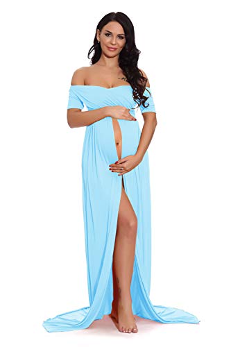 Robe de maternité enveloppée chic pour célébrer votre grossesse en photo