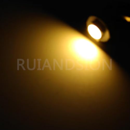 Ruiandsion 12V BA7S Bombillas LED Amarillas para Tablero Pack 10 miniatura 6
