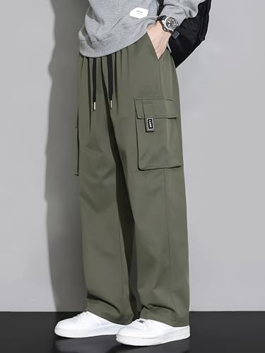 Image of Lymio Cargo for Men || Cotton Cargo Pant || Drawstring Waist Pant (Also Available in Plus Sizes) (133-136)