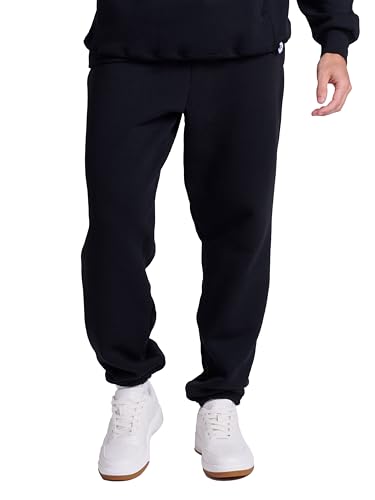 Russell Athletic Men's Dri-Power Closed-Bottom Sweatpants with Pockets,Black,Small