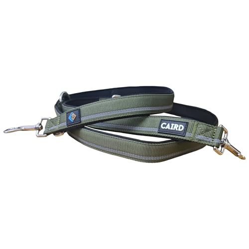 Laisse réglable multi-points CAIRD avec double clip de déclenchement et coutures - 3