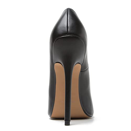 Women's High Heels 14cm Stilettos Court Shoes Patent Leather Round Toe Sandals Pumps Sexy Slip On Pump Formal Occasion Office Evening Party4