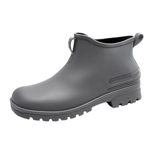Zapatos de agua para parejas, para lluvia, uso exterior, versátil, parte inferior gruesa, cómoda, antideslizante, de goma, para hombres y mujeres, para viajes y senderismo (2), gris, 40 EU