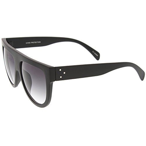 zeroUV Large Oversize Wide Temple Flat Top Aviator Sunglasses 57mm3