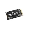 Corsair MP700 Micro 4TB PCIe 5.0 NVMe M.2 2242 SSD – Hasta 9,400 MB/s de lectura, escritura de 8,100 MB/s – Velocidad Gen5 para portátiles y mini PC – Negro