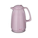 ROTPUNKT Isolierkanne 220 Bella 1,0 l | Zweifunktions-Drehverschluss | BPA-frei - gesundes Trinken | Made in Germany | Warm + Kalthaltung | Glaseinsatz | Cotton Candy