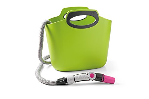 G.F. Set de Manguera con Accesorios GF Garden Aquapop gf80287603 Extensible Cesta Lima Plástico 30 m