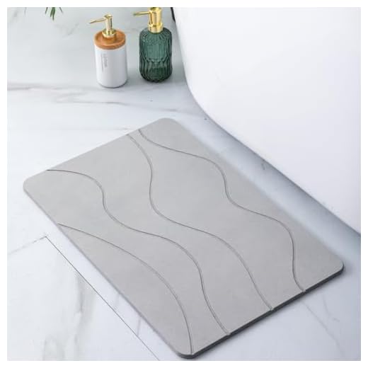 Pure 4Home - Alfombra Diatomita Baño | 60x40 cm, Piedra Absorbente, Secado Rápido, Antideslizante, Incluye Lija para impurezas y Tapete | Alfombra Baño Secado Rápido | Alfombrilla Baño Antideslizante