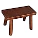 Taburete pequeño para pies – taburetes pequeños de madera maciza taburete pequeño taburete de mesa de café pequeño banco de madera para el hogar, taburete bajo, color nogal