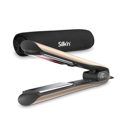 Silk'n Plancha de pelo - SilkyStraight - Plancha de pelo con tecnología infrarroja e iónica - Idea regalo - Beige