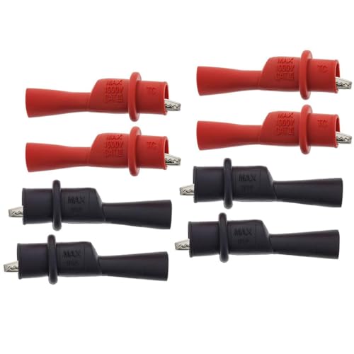 Image of Replacemen Push-on Alligator Clips for Multimeter Test Lead (8 PCS)