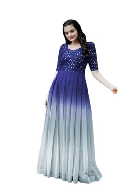 Fancy Gown with Colorblock Design for Great Women and Beautiful Girl-SONAL2-picture-15