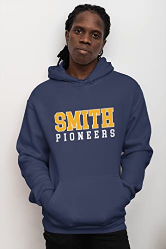 CreateMyTee Smith College Pioneers Text Unisex Hooded Sweatshirt - Smith Pioneers Apparel2