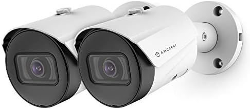 Amcrest Paquete de 2 c&aacute;maras POE UltraHD de 5 MP para exteriores,...