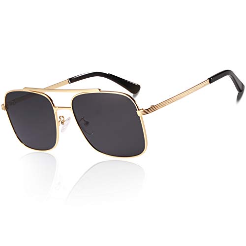 Lightweight Square Polarized Sunglasses for Mens UV400 Protection