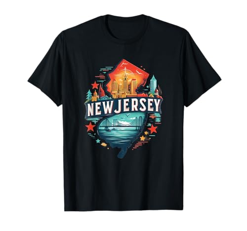 New Jersey State of New Jersey Retro New Jersey Souvenir New T-Shirt