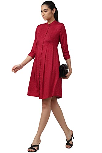 Image of Van Heusen Women's Polyester Modern Mid-Thigh Length Dress