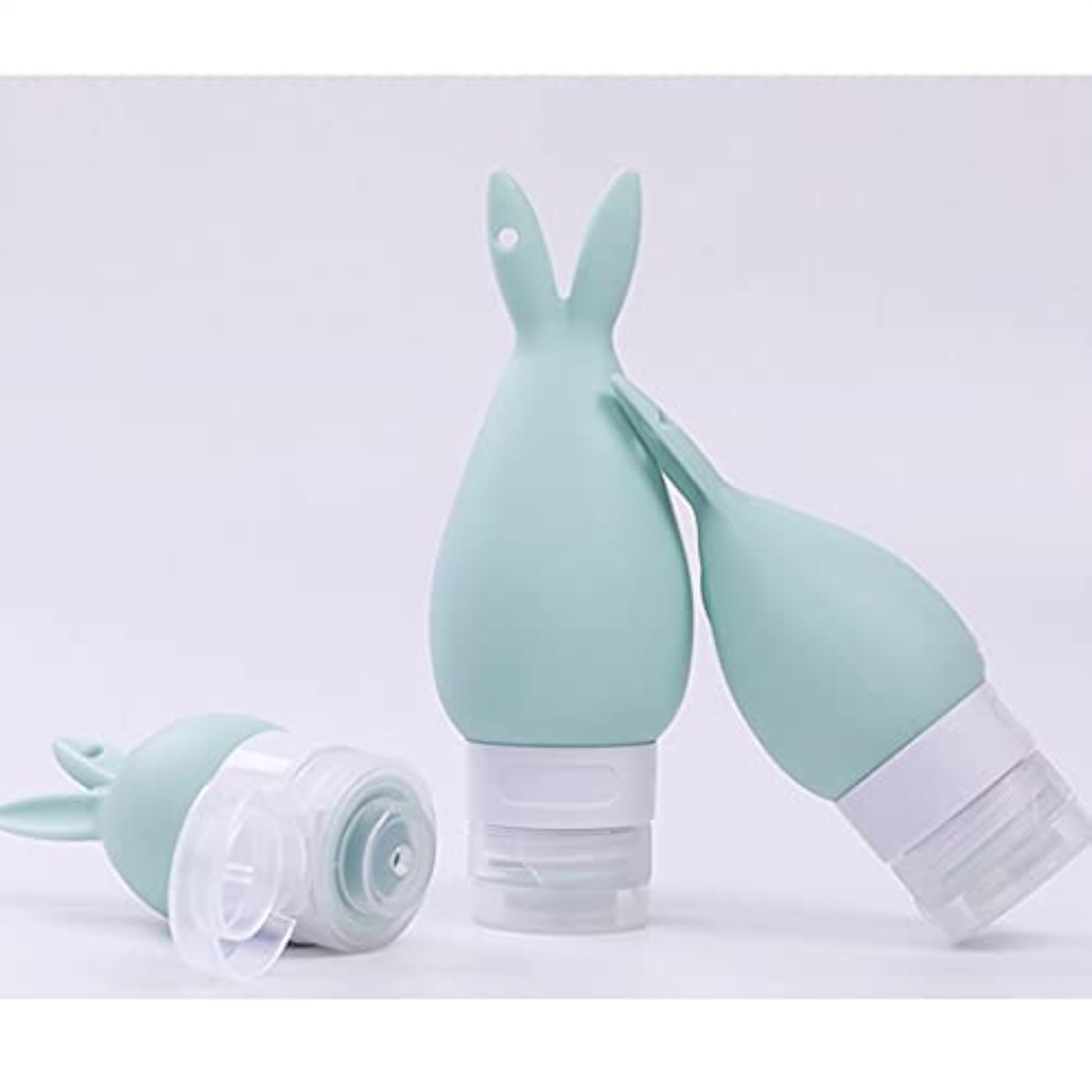 3PCS Portable Silicone Travel Bottles, Cartoon Design
