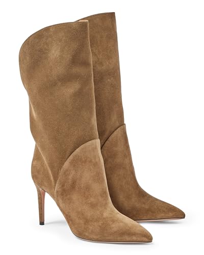 Coutgo Mid Calf Stiletto Boots