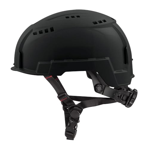 MILWAUKEE Black Vented Helmet with Bolt - Class (48-73-1310)