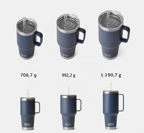 YETI Rambler Trinkbecher Mit Trinkhalmdeckel, Seafoam, 42 oz (1,2 l) – Ansicht 5