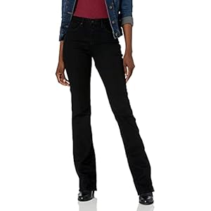 NYDJ-Womens-Marilyn-Straight-Denim-Jeans NYDJ Women's Misses Marilyn Straight Denim Jeans, Black BDM, 8