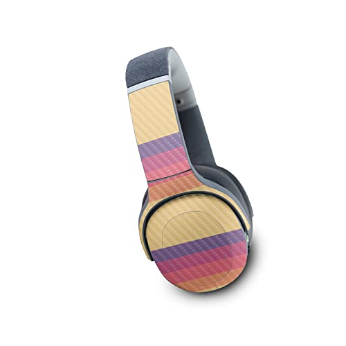 Image of MightySkins Carbon Fiber Skin Compatible with Skullcandy Crusher Evo Wireless - Mellow Stripes | Protective, Durable Textured Carbon Fiber Finish | Easy to Apply | Made in The USA