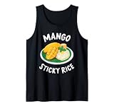 Mango Sticky Rice berühmtes thailändisches Dessert asiatisches Essen Tank Top