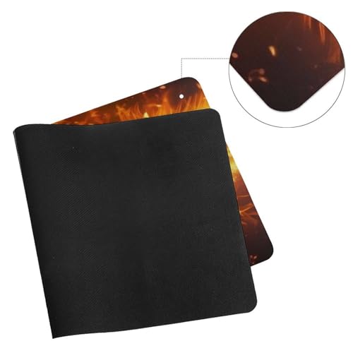 Burning Soccer Ball Desk Pad protector grande de escritorio miniatura 7