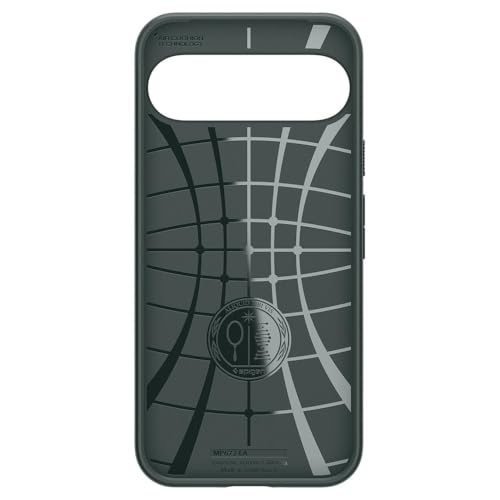 Image of Spigen Liquid Air Back Cover Case for Pixel 9 Pro /9, Durable Protection, Air Cushion Technology - TPU | Abyss Green