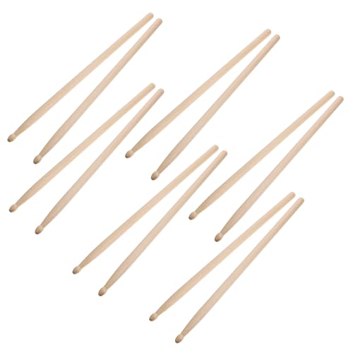 Baquetas de Madera 6 Pares para Percusión miniatura 1