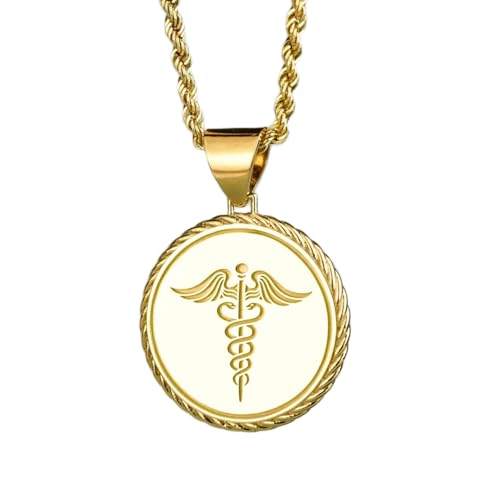 Collier pendentif pièce gravée 24 mm en argent plaqué or, le bijou idéal à offrir en cadeau