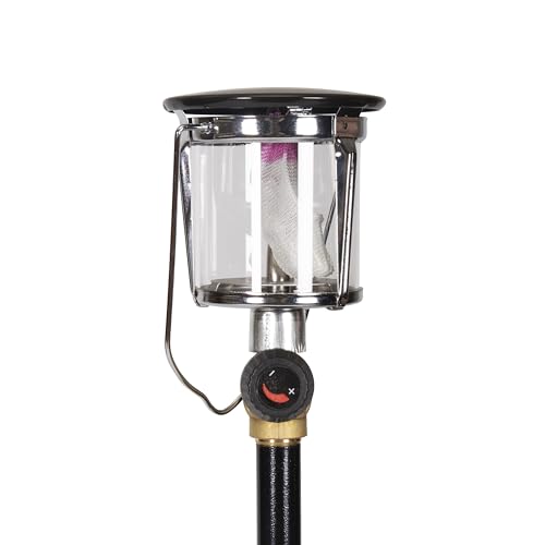 Image of Stansport Propane Mantel Lantern - Outdoor Light with Adjustable Brightness, Carry Handle, Ventilated Hood, High-Output, Portable, for Emergency, Backpacking, Camping - Mantels Included