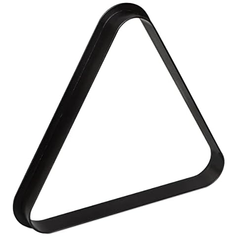 OKKO Billiard Pool Table Plastic 8 Ball Triangle Rack Black for Standard 2 ¼” Pool Balls Cover