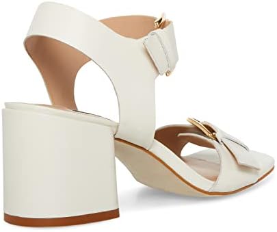 Steve Madden Women's Loreli Heeled Sandal, Bone Leather, 8 | Image 3