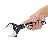 DELIXI Stubby Adjustable Wrench Deep Jaw Wide Opening, Plumbing Wrench Set Chrome Vanadium Alloy...