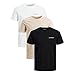 Produktbild JACK & JONES Infinity Herren T-Shirt Infinity Multipack Mehrstückpackung (as3, Alpha, l, Regular, Regular, Round 3er Pack)