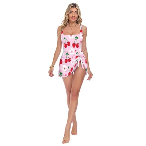 Maillot de bain une pièce femme rose cerise à nœud sculptant pour sublimer la silhouette