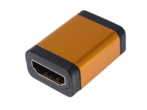 PremiumCord Adaptateur HDMI A vers HDMI A Femelle vers Femelle 4K @ 60 Hz Full HD 1080p Couleur : Orange