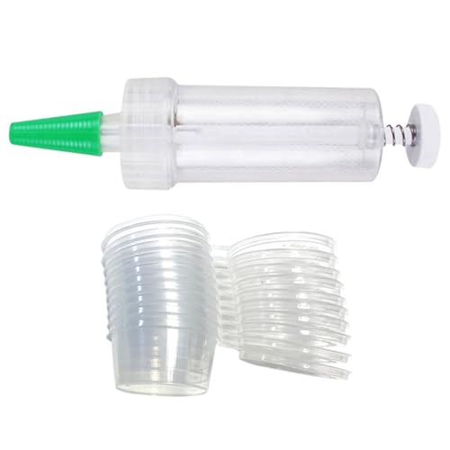 WRITWAA Praktisches Gartensämaschinen aus Kunststoff 11 Stück Tragbar für Terrasse Garten Handlicher Samen Dispenser mit Pflanzwerkzeugen zur Aussaat Kompaktes Saatgut Zubehör für Gartenliebhaber