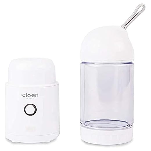 Batidora de vaso Vitamer Lite, Batidora Portátil, 4 cuchillas de Acero Inoxidable, Multifunción, Capacidad de 280 ml, Carga USB, BPA free, by Cloen