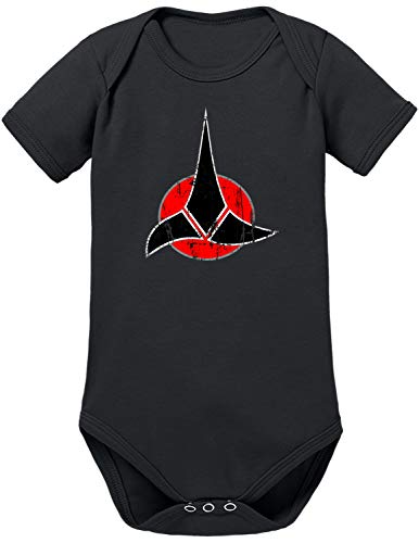 TShirt-People Klingonen Symbol Baby Body 68 Schwarz