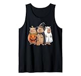 capybara ghost boo lenzuolo strega zucca cappy halloween canotta