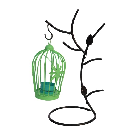 The House Décor MBD Decorative Italic Diya Stand (Green)