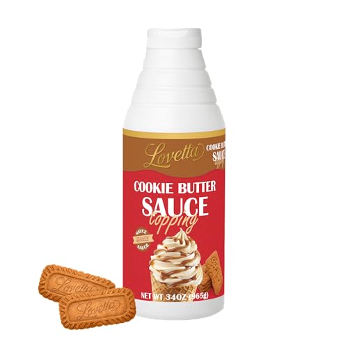 Lovetta Cookie Butter Sauce Bulk 34oz (1L) Bottle – Smooth