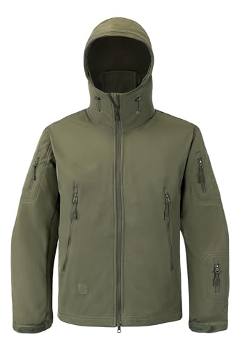 Men's Softshell Jacket Fleece Windproof Waterproof Thermal Tactical Coat Outdoor Jacket Hiking Camping2