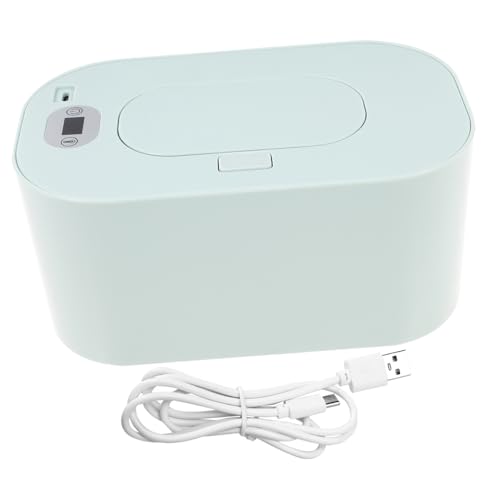 ULDIGI Baby Wipe Warmer Portable Wet Tissue Heater Dispenser Large Capacity for Newborns Green