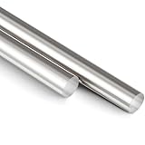 MorningRo 2 Pcs 304 Stainless Steel Rod 3/8''(10 mm) Diameter 36'' (915 mm) Length Solid Round Bar Metal Shaft Rods for DIY Craft Industry Metal Working
