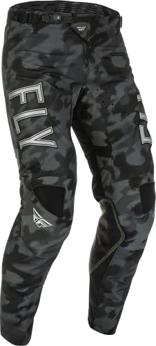 Crazy Deals Fly Racing 2022 S.E. Kinetic Tactic Pants (Grey/Black Camo, 30)